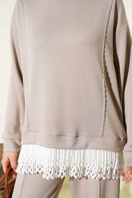 Pilise Garnili Takım Bej - İkili Takım