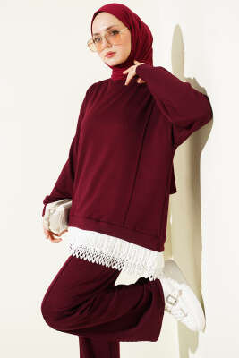 Pilise Garnili Takım Bordo - İkili Takım