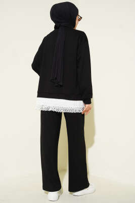 Pilise Garnili Takım Siyah - İkili Takım