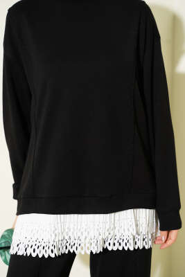 Pilise Garnili Takım Siyah - İkili Takım