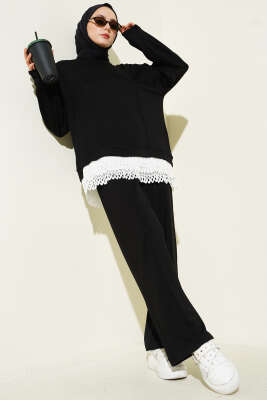 Pilise Garnili Takım Siyah - HATUN