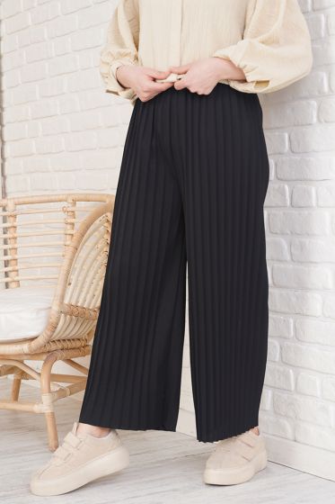 Pilise Model Siyah Pantolon - Pantolon