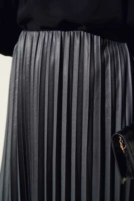 Piliseli Etek Füme - Uzun Etek