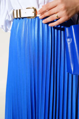 Piliseli Etek Saks - Uzun Etek