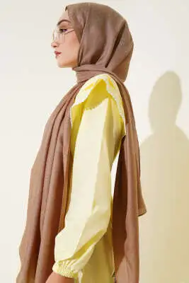 Pırıltı Soft Şal Camel - Başörtüsü