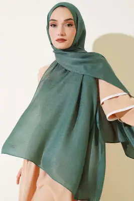 Pırıltı Soft Şal Yeşil - Başörtüsü