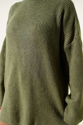 Pirinç Örgü Düşük Omuz Triko Tunik Nefti - 300-500 TL Ürünler