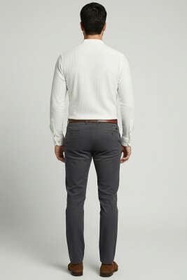 Pirinç Örgü Hakim Yaka Erkek Gömlek Ekru - Erkek Sweatshirt