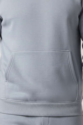 Polar Kapüşonlu Erkek Eşofman Takımı Gri - ERKEK İKİLİ TAKIM