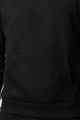 Polar Kapüşonlu Erkek Eşofman Takımı Siyah - ERKEK İKİLİ TAKIM