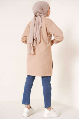 Polen Serisi Tunik Camel - Tunik