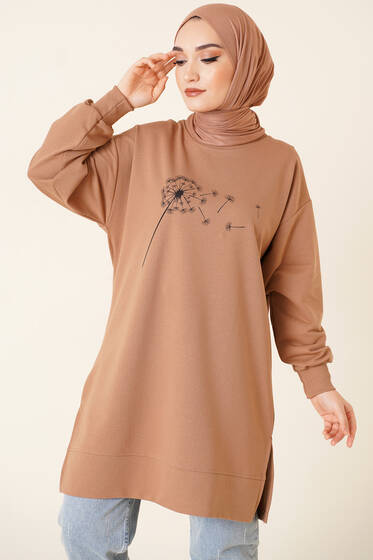 Polen Serisi Tunik Latte - Tunik