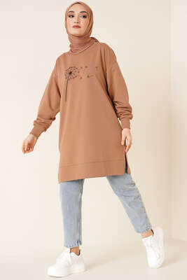 Polen Serisi Tunik Latte - Tunik