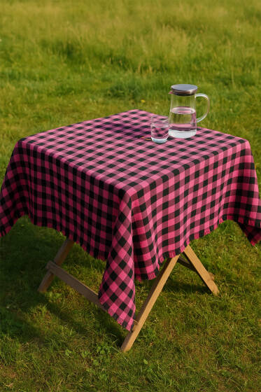 Pötikare Piknik Örtüsü Fuşya - Masa Örtüsü