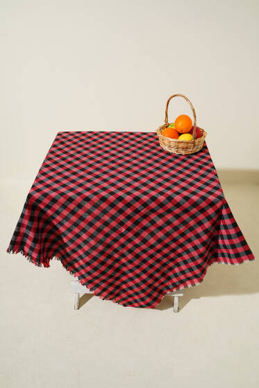 Pötikare Piknik Örtüsü Kırmızı - Masa Örtüsü