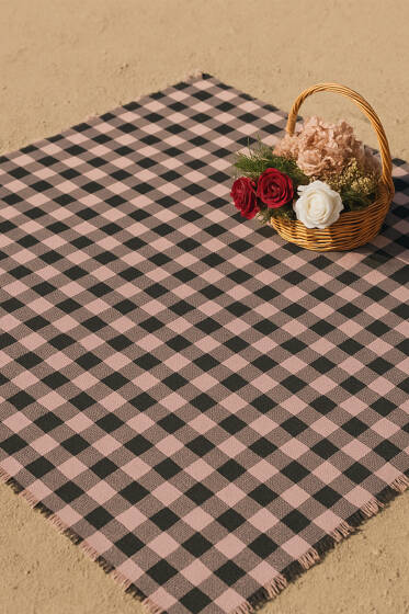 Pötikare Piknik Örtüsü Pudra - Masa Örtüsü