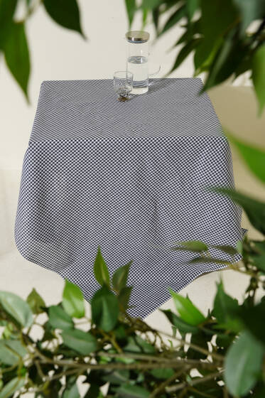 Pötikareli Piknik Masa Örtüsü Lacivert - Masa Örtüsü