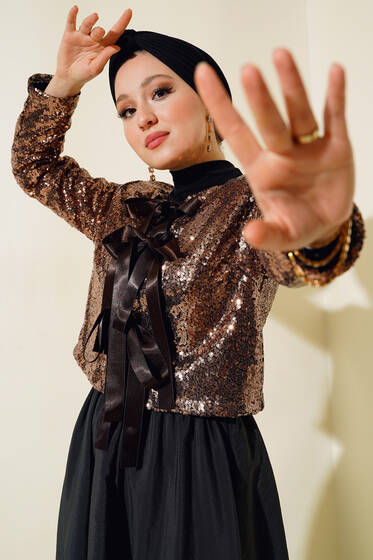 Pullu Ceket Bakır - Ceket