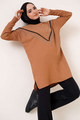 Püskül Zincir Süslemeli Camel 