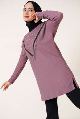 Püskül Zincir Süslemeli Magenta 