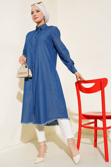 Püsküllü Kot Tunik Kot - 500-700 TL Ürünler