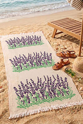 Püsküllü Müslin Plaj Peştemal Asorti 5 