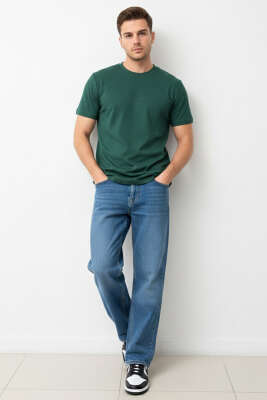 Quıet Dreams Baskılı T-shirt Nefti - Erkek T-shirt