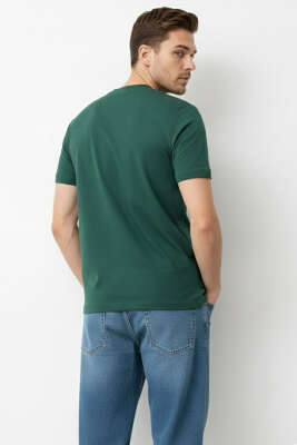 Quıet Dreams Baskılı T-shirt Nefti - Erkek T-shirt