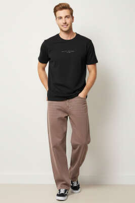 Quıet Dreams Baskılı T-shirt Siyah - Erkek T-shirt