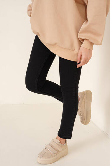 Regular Fit Likralı Pantolon Siyah - Pantolon