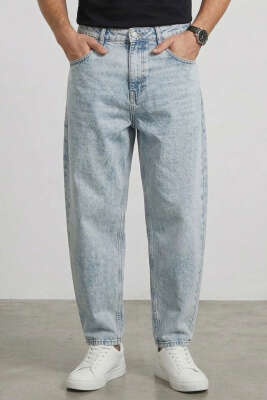 Relax Fit Cepli Erkek Kot Pantolon Açık Kar - DEEP BROWN