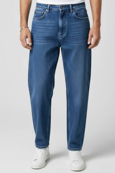 Relax Fit Erkek Pantolon Mavi - Erkek Pantolon