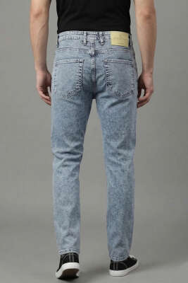 Relax Fit Kot Pantolon Orta Mavi - Erkek Jean