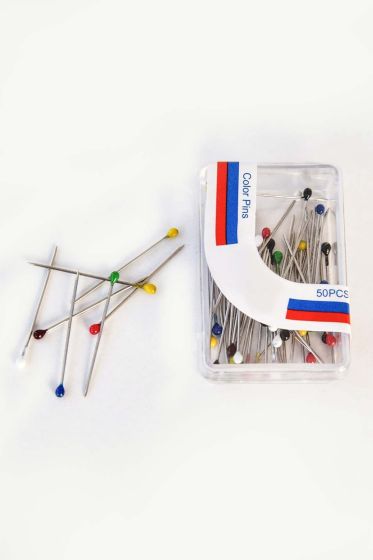 Renkli Başlı Asorti Toplu İğne - İğne ve Klips