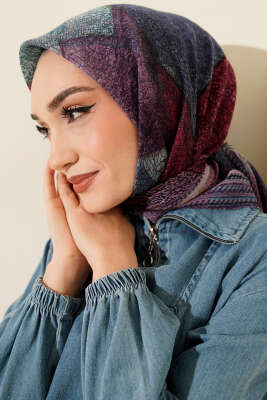 Renkli Flamu Cotton Eşarp Asorti 1 