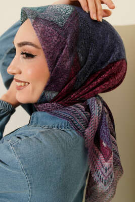 Renkli Flamu Cotton Eşarp Asorti 1 - Başörtüsü