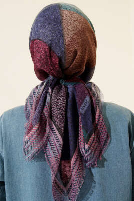 Renkli Flamu Cotton Eşarp Asorti 1 - Başörtüsü