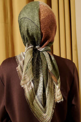 Renkli Flamu Cotton Eşarp Asorti 10 - Başörtüsü