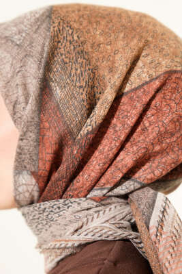 Renkli Flamu Cotton Eşarp Asorti 11 - Başörtüsü