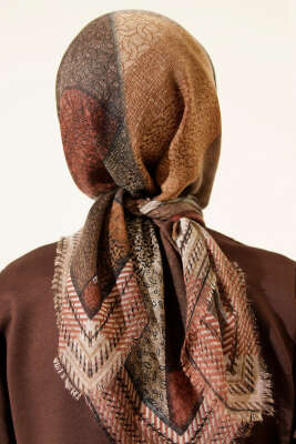 Renkli Flamu Cotton Eşarp Asorti 12 - Başörtüsü