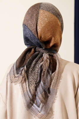 Renkli Flamu Cotton Eşarp Asorti 14 - Başörtüsü