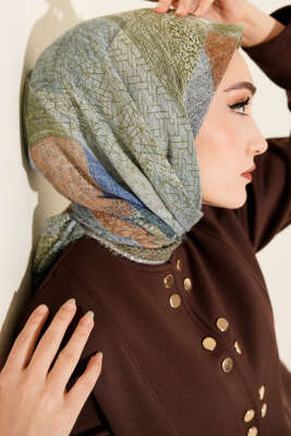 Renkli Flamu Cotton Eşarp Asorti 2 - Başörtüsü