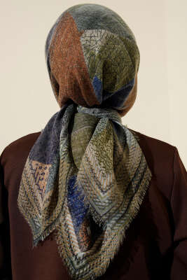 Renkli Flamu Cotton Eşarp Asorti 2 - Başörtüsü