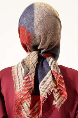 Renkli Flamu Cotton Eşarp Asorti 5 - Başörtüsü