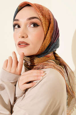 Renkli Flamu Cotton Eşarp Asorti 6 - Başörtüsü