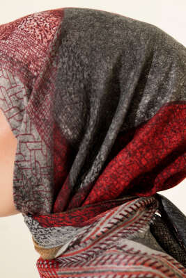 Renkli Flamu Cotton Eşarp Asorti 9 - Başörtüsü