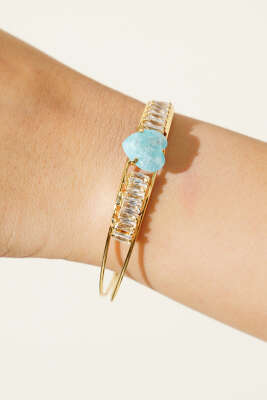 Renkli Taşlı Bileklik Bebe Mavi - Bileklik