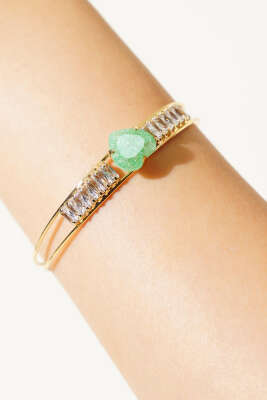 Renkli Taşlı Bileklik Yeşil - Bileklik