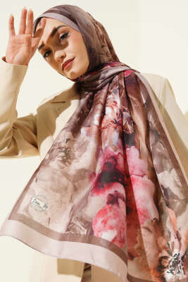 Retro Daisy Şal Latte - MODA KAPRİS