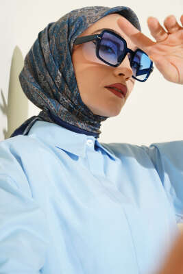 Retro Desen Bambu Kraş Eşarp Parlement 